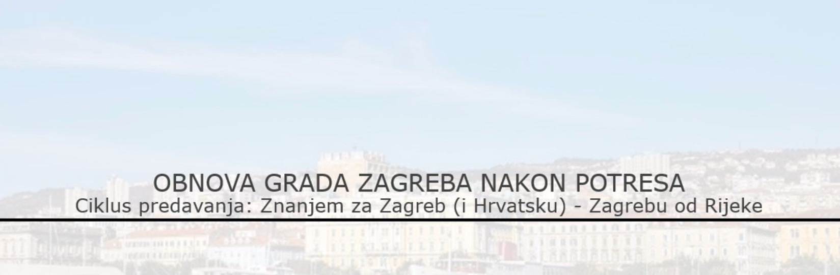 Zagrebu od Rijeke