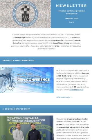 NEWSLETTER TRAVANJ, Broj: 06