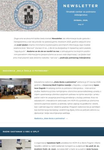 NEWSLETTER SVIBANJ, Broj: 07