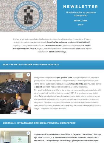 NEWSLETTER SRPANJ, Broj: 17