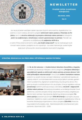 NEWSLETTER KOLOVOZ, Broj: 23