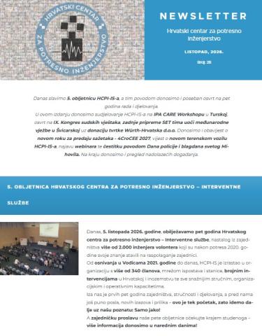 NEWSLETTER LISTOPAD, Broj: 28