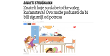 (Jutarnji list) Znate li koje su slabe točke vašeg kućanstava? Ovo može poduzeti da bi bili sigurniji od potresa